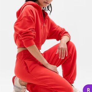 Athleta Red Track Pants